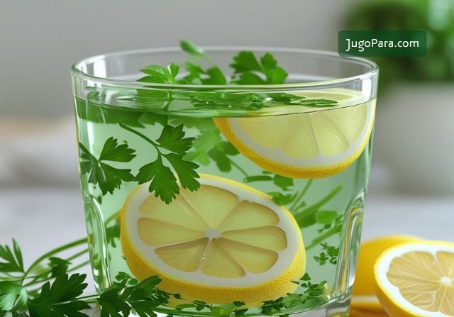 jugo perejil y limon