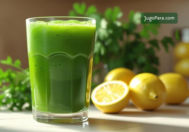 jugo de perejil y limon para que sirve