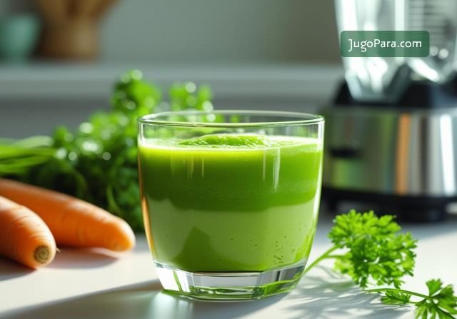 jugo de perejil y zanahoria para que sirve